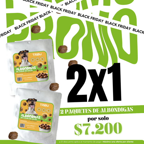 Combo Black Friday de Albóndigas de Carne para perros
